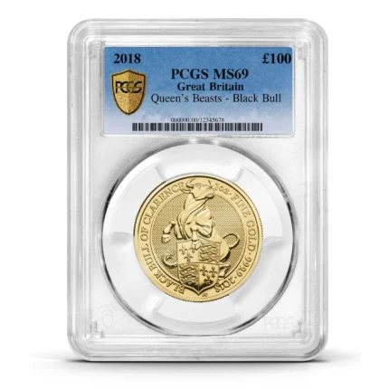 PCGS Certified 2018 Queen’s Beast Black Bull